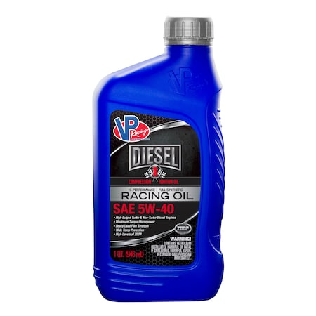 Vp Racing Fuels VP C11 Diesel SAE 5W-40 Hi Performance Engine Oil QT 2695